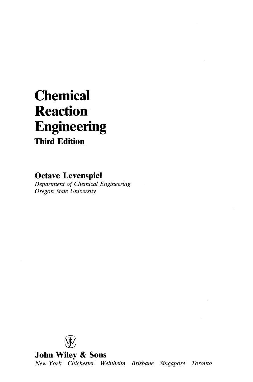 chemical-reaction-engineering-3e-octave-levenspiel